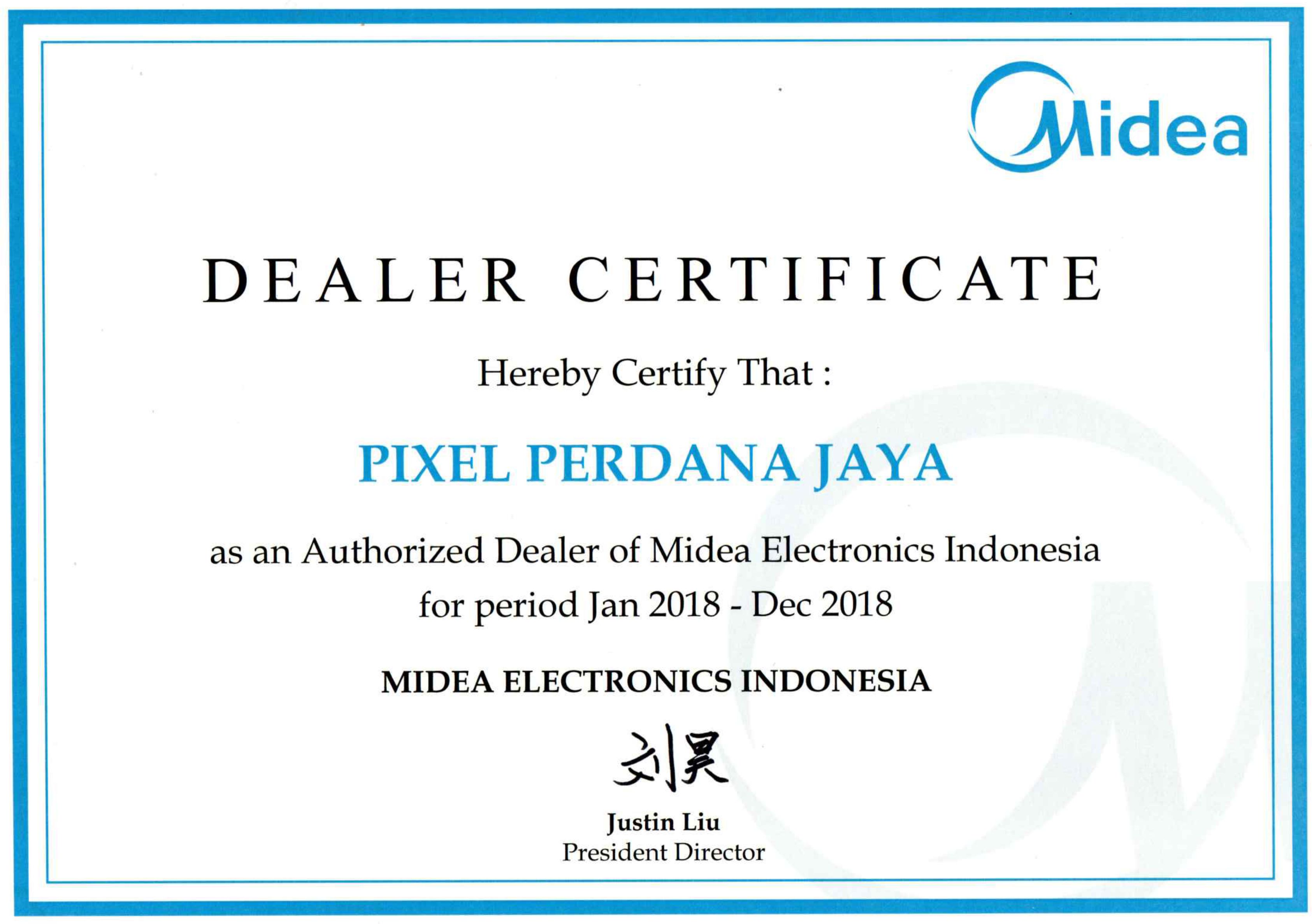 Midea Certificate
